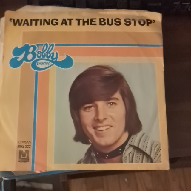 Bobby Sherman Waiting at the Bus Stop 7" 45 RPM Stereo Vinyl Single MMS-222