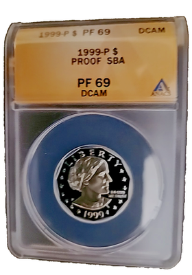 1999-P Susan B Anthony Dollar Proof ANACS PF69 DCAM FINAL YEAR | eBay