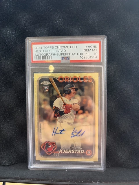 2024 Topps Chrome Update Heston Kjerstad Superfractor Auto 1/1 PSA 10 #ACHK