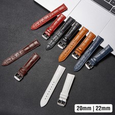 For Samsung Galaxy Watch 3 4 5 Pro Active2 S3 Casual Leather Strap Band 20/22mm