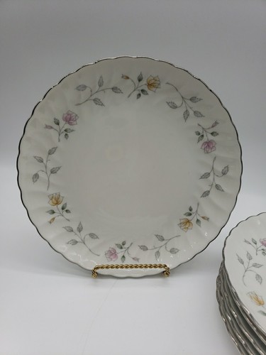 Syracuse Brae Loch Salad/Luncheon Plates Set Of 6 Silhouette Fine China 8¼" - Picture 2 of 7