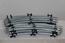 MENARDS TUBULAR CURVE TRACK "O42 " 12 PIECES MAKES A COMPLETE CIR. (LIONEL, MTH)