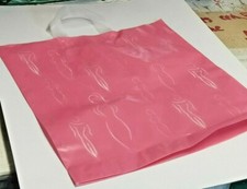 50x NEW PLASTIC CARRIER BAGS HEAVY DUTY SILHOUETTES SEE THROUGH LUXURY BAGS 