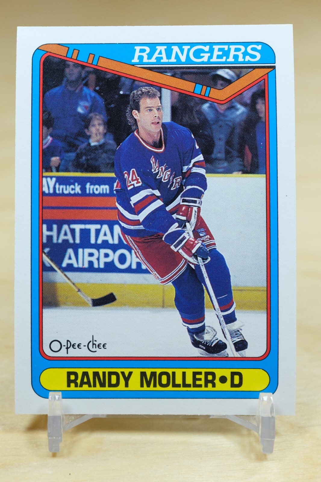 1990-91 O-Pee-Chee OPC Base #515 Randy Moller - New York Rangers