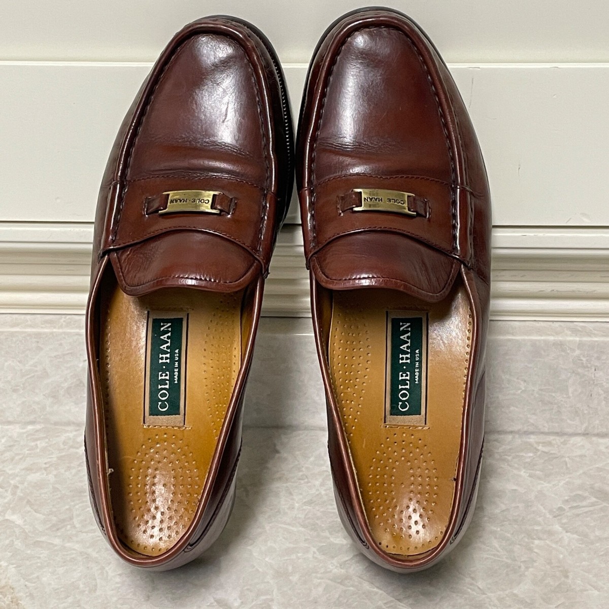 Cole Haan Men’s Dress Loafers Size 9.5 M Brown Leather Business Formal City Cole Haan City Penny Loafers | eBay main image 2