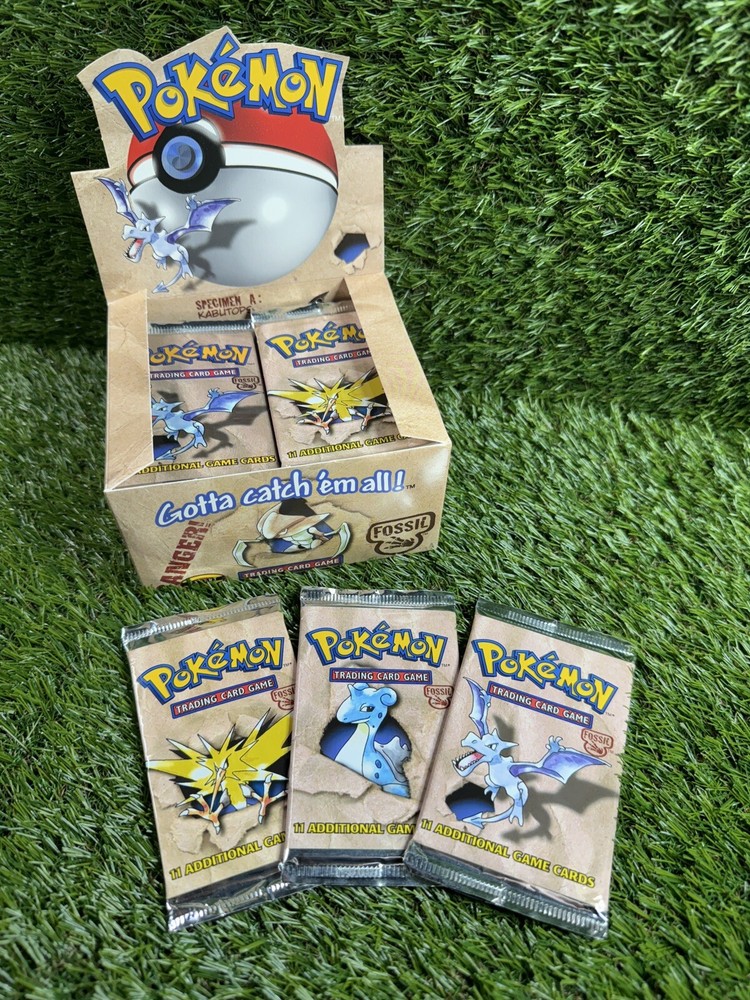 BOX FRESH MINT CONDITION | Pokemon Fossil Booster Pack Unlimited FACTORY SEALED