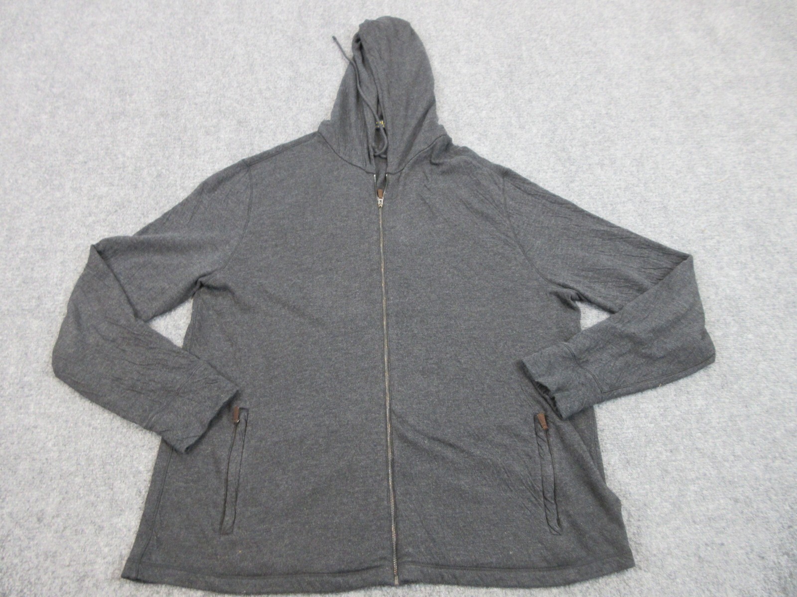 Maglione Polo Ralph Lauren da uomo extra large grigio pony logo cerniera casual