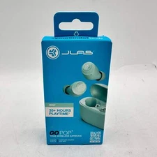 New JLab GoPop+ True Wireless Earbuds Mint EBGAIRPOPRMNT124