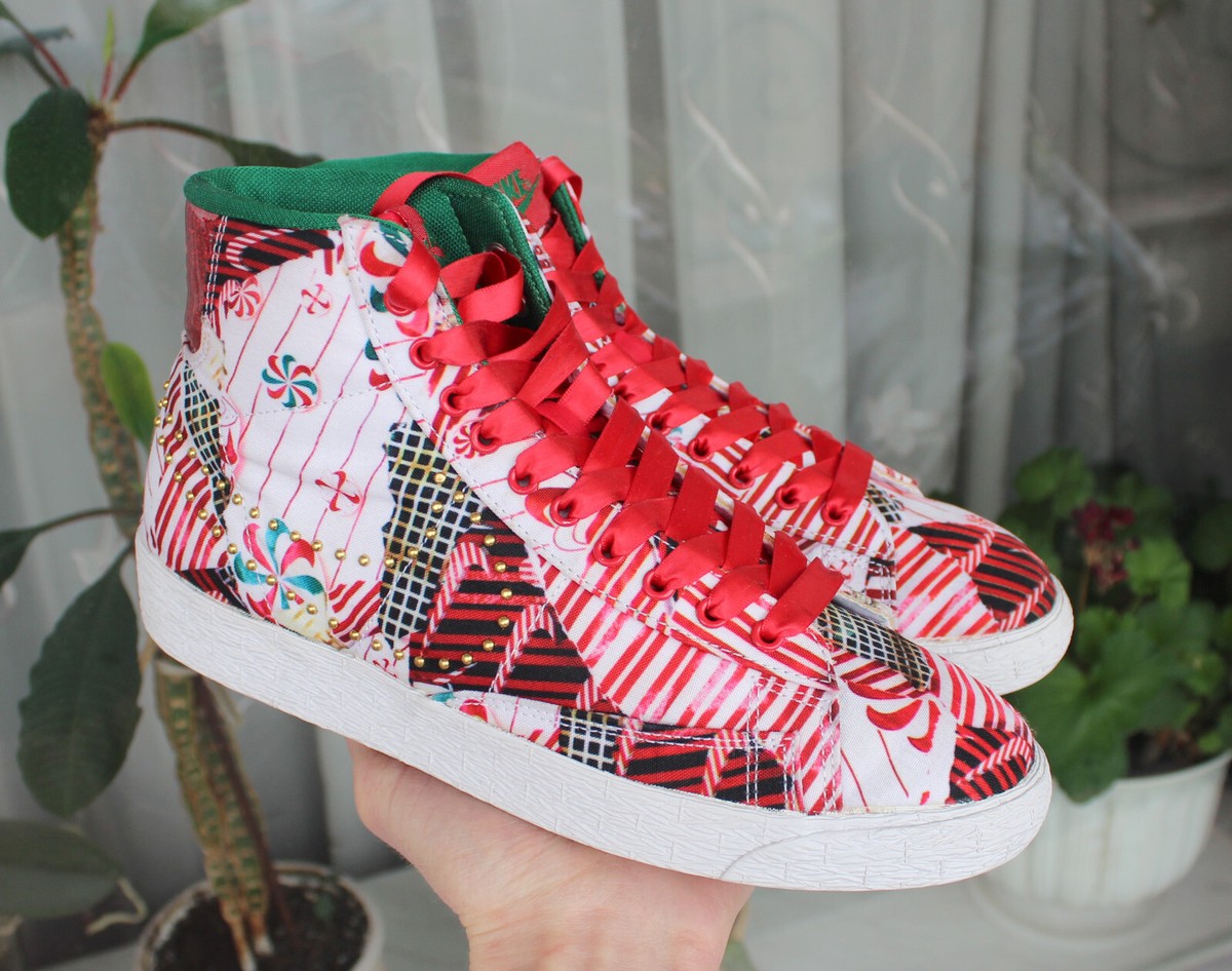 Women's Rare Nike Blazer Mid QS Christmas Gift Wrapped Pack 2015