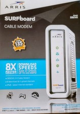 Arris Surfboard Cable Modem Model SB6141 8X Faster download Speeds