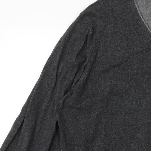 Haggar Mens Grey V-Neck Acrylic Blend Jumper Size XL Long Sleeve - Picture 8 of 12