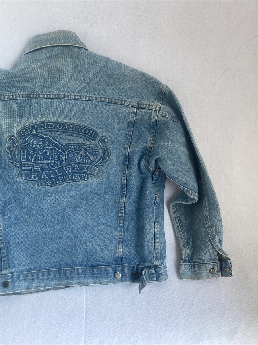 ジャケット・アウター grand canyon GDC weekend setup Medium M Grand Canyon Men's Railway Resort Jean Denim Jacket American