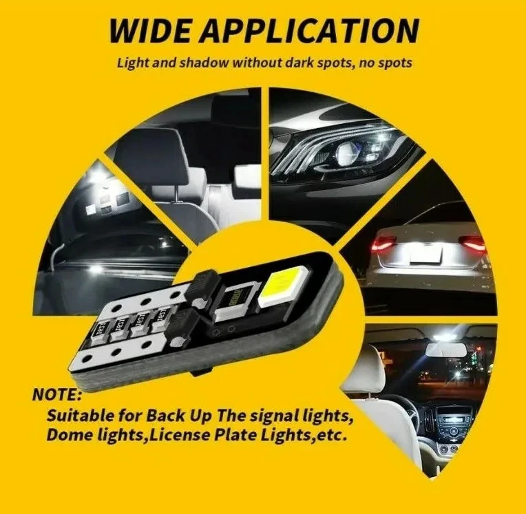 H4 100W SUPERWHITE XENON (472) UPGRADE Headlight Bulbs 12v +501 LED Sidelights B - Image 4 of 4