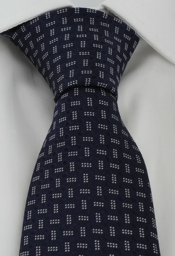 Dotted Lattice Silk Tie - Picture 14 of 15