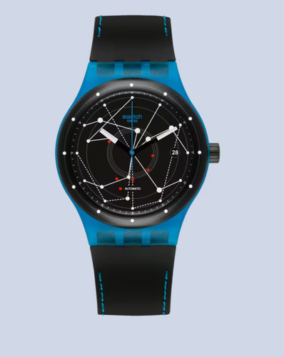 NEW LIMITED EDITION SWATCH SWISS SISTEM BLUE SUTS401 MECHANICAL AUTOMATIC 42MM - Picture 4 of 6