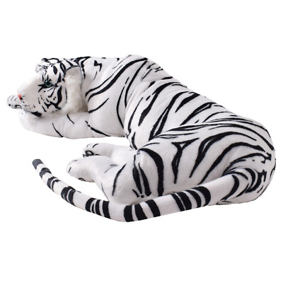 TE-Trend XXL Plüsch Plüschtier Tiger weiß Kuscheltier Plüschtiger Deko 90cm