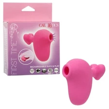 Cal Exotics First Time Rechargeable Suck & Play Vibe Pink - Petite Suction Vibe