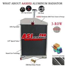 Aluminum Tractor Radiator For Massey Ferguson 20c 230 245 Gas&diesel Engine |asi
