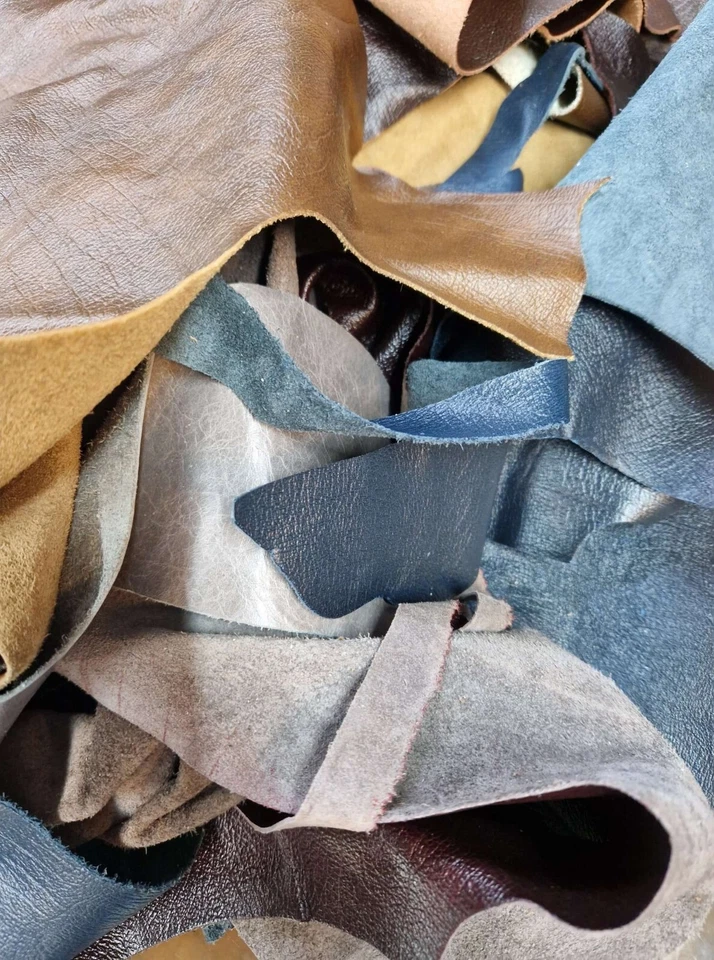 5 KG Günstigste auf Ebay Echt Italienisch Leder Schrott Reste Polster Zuschnitte