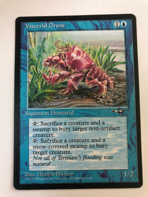 1x Viscerid Drone 1996 Alliances Magic Cards, COMBINED SHIPPING