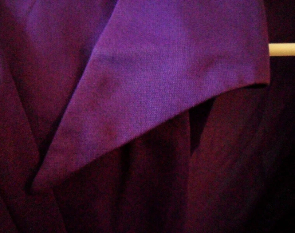 BLUSA Top Camisa Chaqueta Vintage Años 70 Ship' n Shore Edición Limitada Púrpura, Pequeña Foto 3 de 4