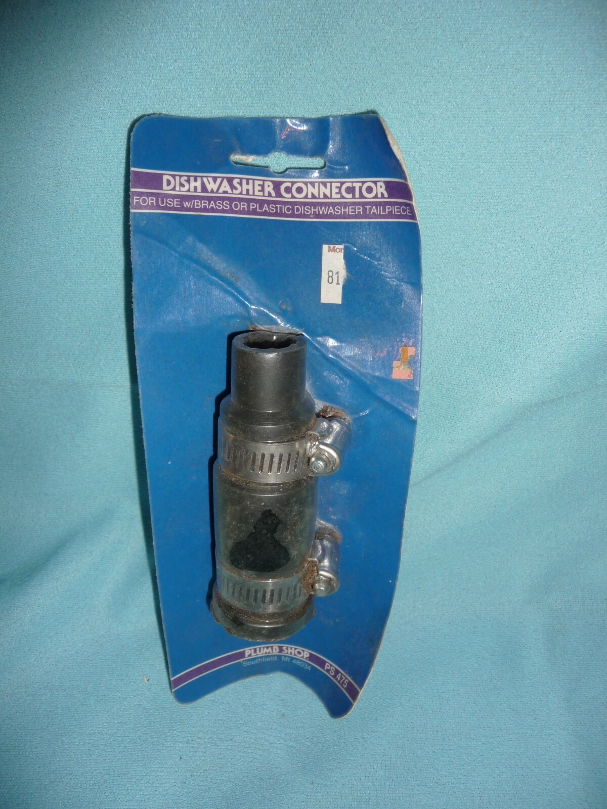 Plumb shop Conector Lavavajillas Kit PS475 Rama Bota con Abrazaderas NUEVO Sellado
