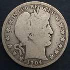 🇺🇸🇺🇸🇺🇸 1904  BARBER HALF DOLLAR ½ Dollar "Barber Half Dollar" 🇺🇸🇺🇸