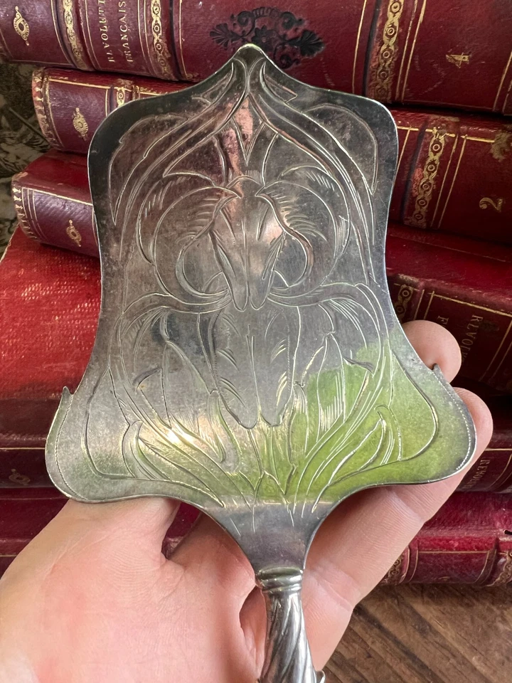 Pelle de Service Argent Massif Poincon 800 Art Nouveau Table & Couvert - Photo 4/4