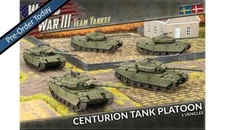 Centurion Tank Platoon Swedish (x5 Plastic) WWIII Team Yankee