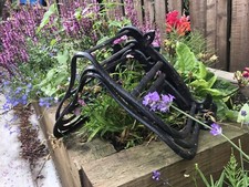 ANTIQUE VICTORIAN EARLY 19TH WROUGHT IRON STABLE YARD WALL MOUNTED HARNESS RACKS