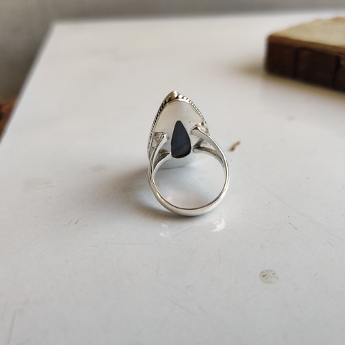 Natural Labradorite Gemstone Ring 925 Sterling Silver Valentines Day Gift Ring - Picture 4 of 6