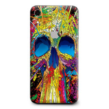 Skins Decal Wrap for Apple iPhone XR - colorful skull 1