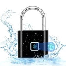 KERUI Keyless USB Charging Fingerprint Lock Smart Padlock Waterproof Door Lock
