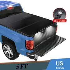 5FT Hard Tri-Fold Tonneau Cover Truck Bed For 2024-2025 Toyota Tacoma Waterproof