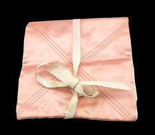 1950s Pink Satin Lingerie Hosiery Jewelry Accordion Bag