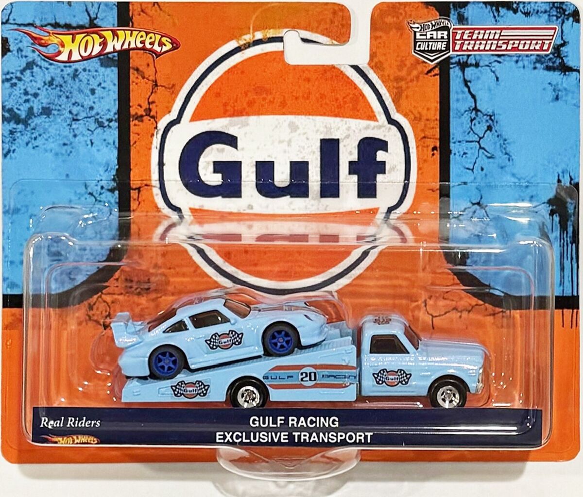 PORSCHE 993 GT2 Custom Hot Wheels Team Transport GULF RACING PORSCHE 993 GT2 Custom Hot Wheels Team Transport GULF RACING