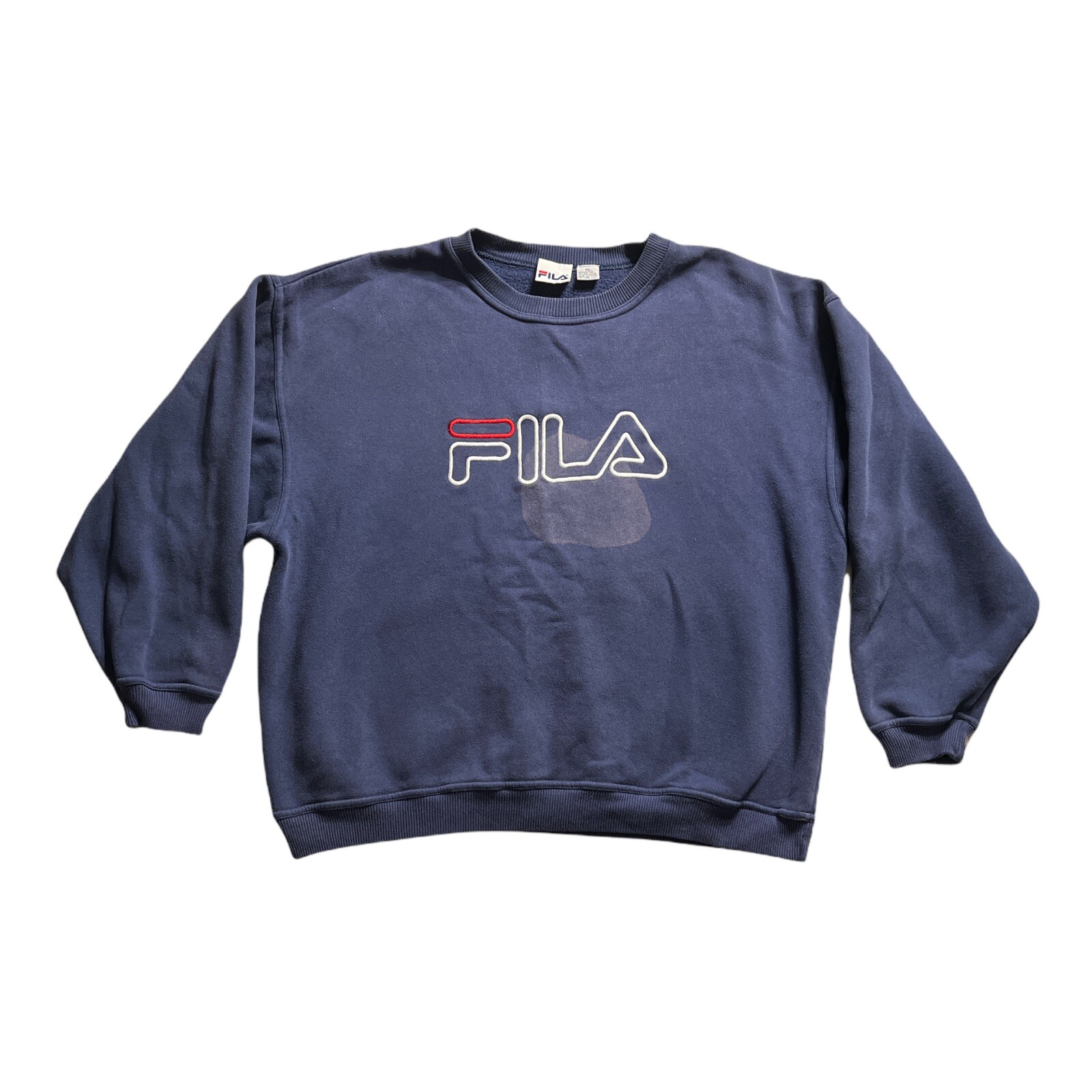 Lengtegraad Boos rivier Vintage Fila Sweatshirt Mens Size Xl Long Sleeve Crewneck Navy Blue  Oversized | eBay