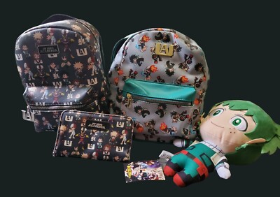 My Hero Academia Mini Backpack LOT, Wallet And Plush Deku | eBay