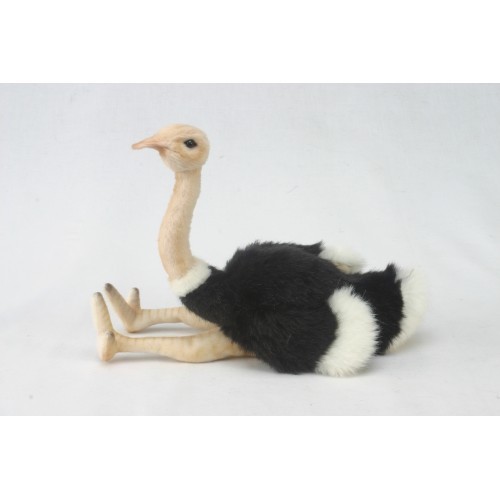 Sitting Ostrich 17 Cm Stuffed Animal Plush From Hansa Toy 3627 for sale