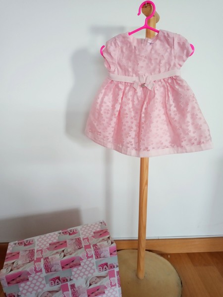 Vestido bebe rosa