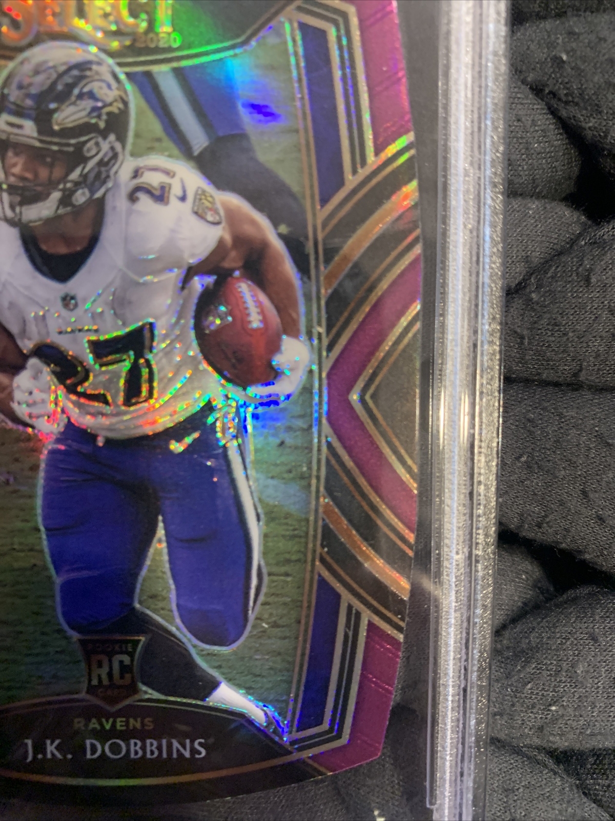 2020 Panini Select JK Dobbins Die-Cut Prizm Purple #252 PSA 10 Gem Mint Pop 2 view 11