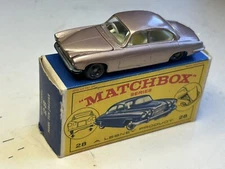 Matchbox Lesney # 28c Mk10 Mark Ten Jaguar VNMint 4BPW in VG original Box