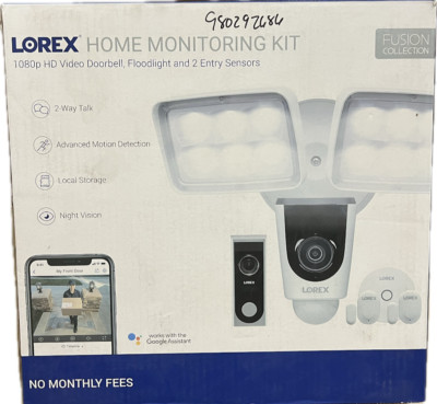 Lorex V261LCD-E 2MP 1080p 2-Way Audio Indoor/Outdoor Wi-Fi Floodlight Camera