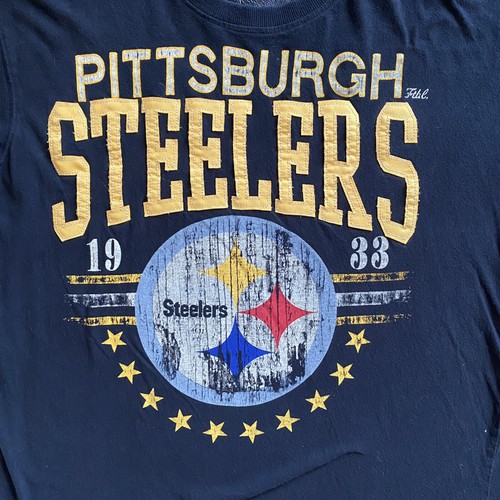 Pittsburgh Steelers NFL T Shirt Mens XL Black Short Sleeve Shield Logo Stitched - Picture 4 of 10