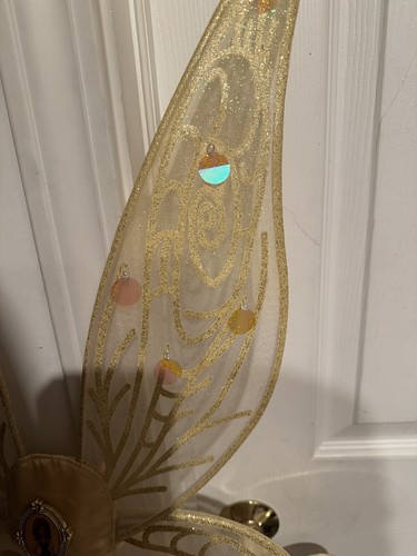 Disney Store Zarina The Pirate Fairy Golden Costume Wings Child Size OSFM - Picture 18 of 24