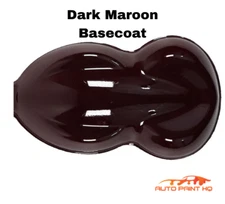 Dark Maroon Basecoat + Reducer Quart (Basecoat Only) Motorcycle Auto Paint