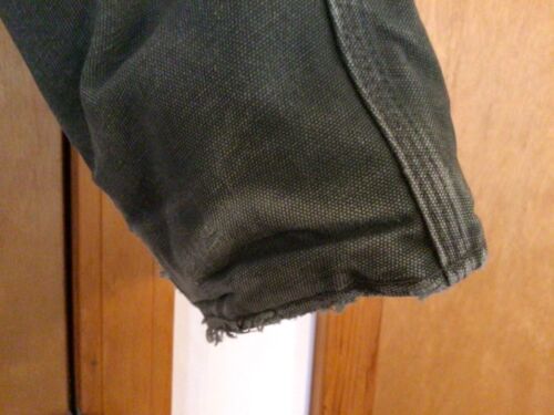 Vintage Carhartt Green Duck Jacke Herren Kapuze Stepp gefüttert USA Distressed #IB40 - Bild 12 von 16
