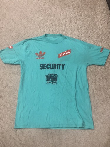 Vintage 1992 Eric Clapton Elton John Fussballstadion Sicherheits-T-Shirt SELTEN Adidas XL - Bild 5 von 9
