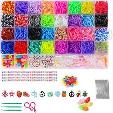 2500 Rubber Band Bracelet Kit, Loom Bracelet Making Kit for Kids