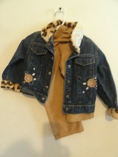ADORABLE GIRL'S DENIM 2 PIECE SET BY KIDS HEADQUARTERS-SIZE 2T